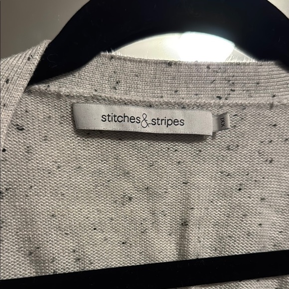 Gray Lightweight Knit Cardigan Sweater - Picture 2 of 5